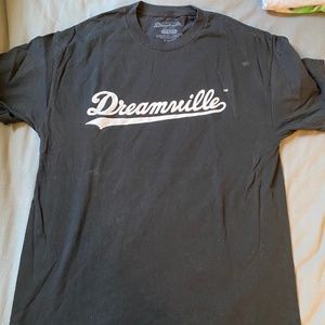 J-Cole Dreamville Black Logo Tee, Size Large